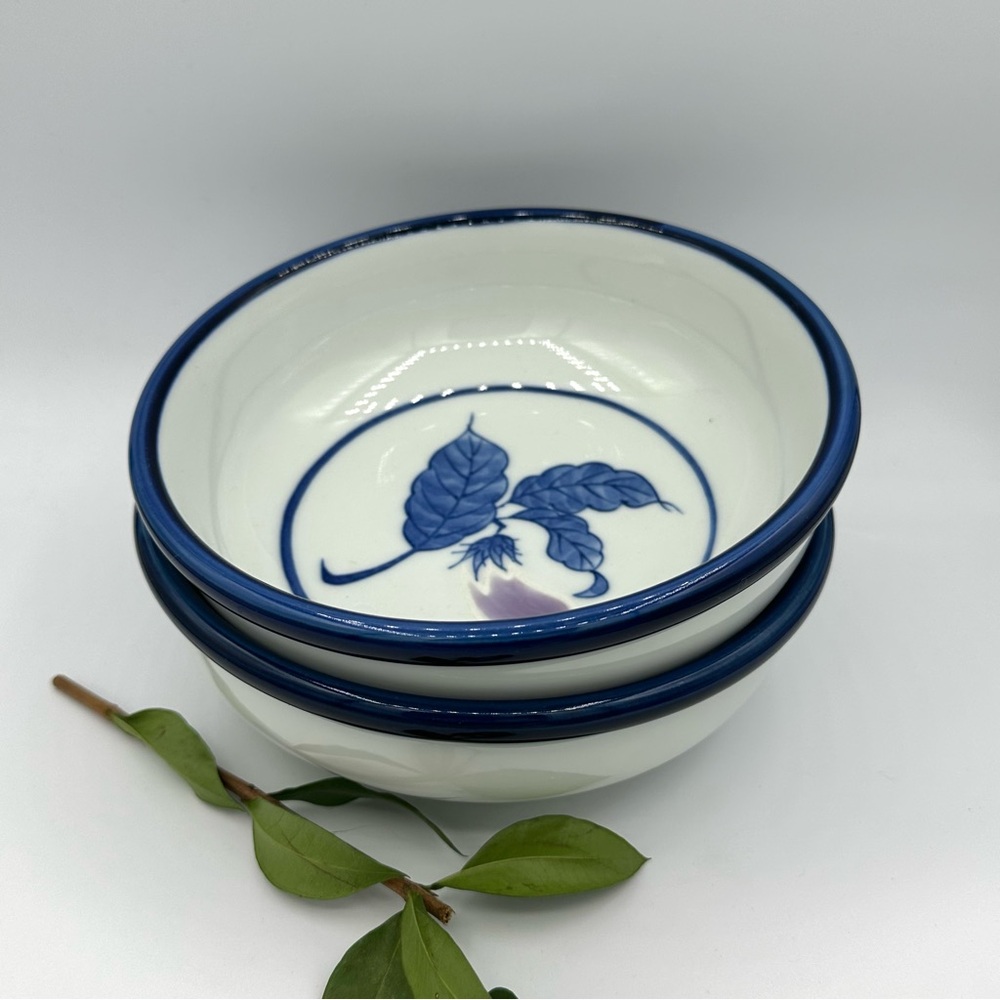 Pair of Vintage Ceramic Porcelain Handpainted Bowls